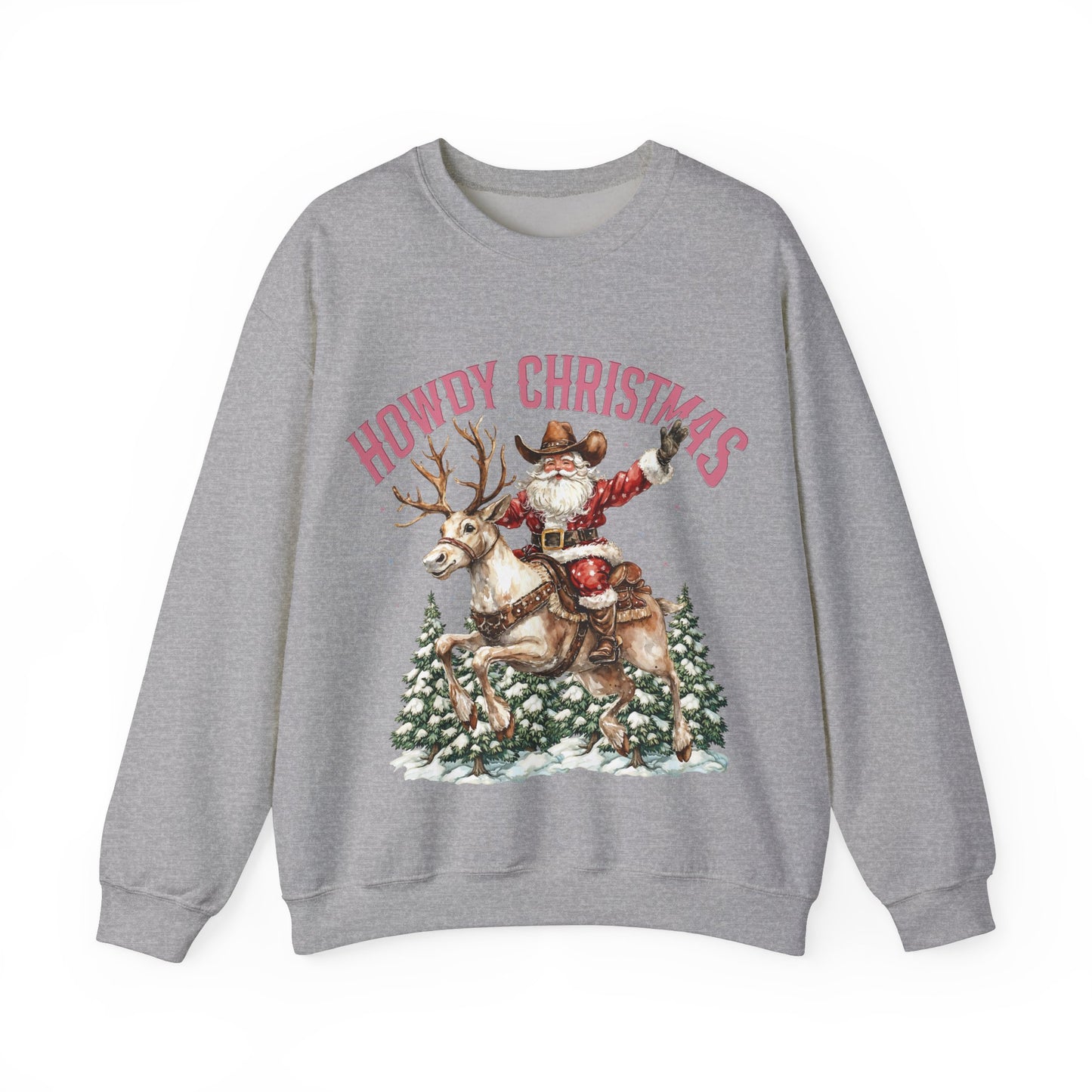 Howdy Christmas Unisex Crewneck Sweatshirt