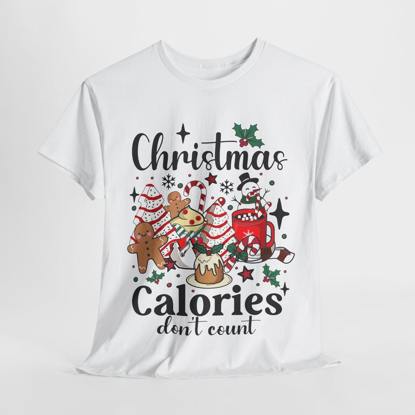 Christmas Calories Don't Count Unisex Heavy Cotton Tee