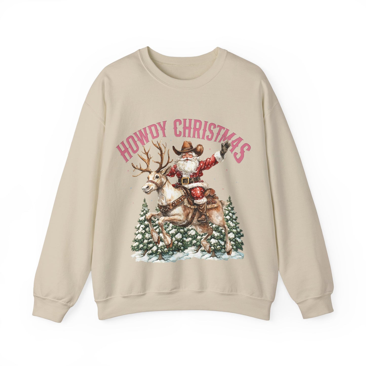 Howdy Christmas Unisex Crewneck Sweatshirt