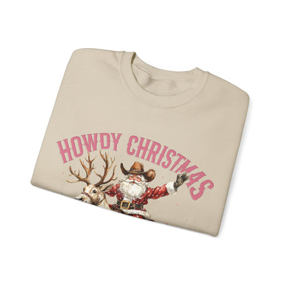 Howdy Christmas Unisex Crewneck Sweatshirt