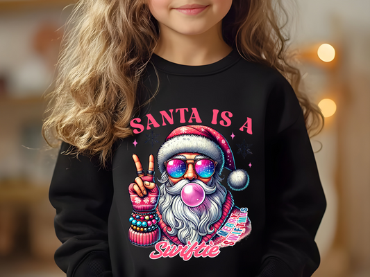 Youth Crewneck Sweatshirt - Santa is a Swifty Legend