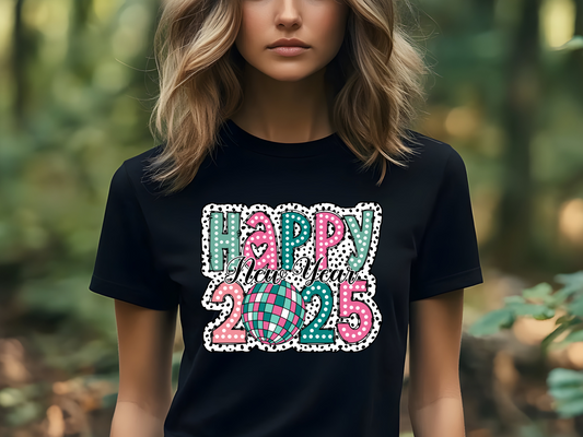 Happy New Year 2025 Unisex Heavy Cotton Tee - Celebrate in Style!