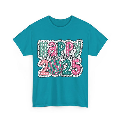 Happy New Year 2025 Unisex Heavy Cotton Tee - Celebrate in Style!