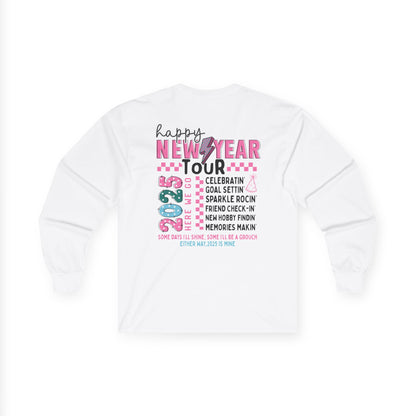 Happy New Year 2025 Unisex Long Sleeve Tee - Celebrate in Style