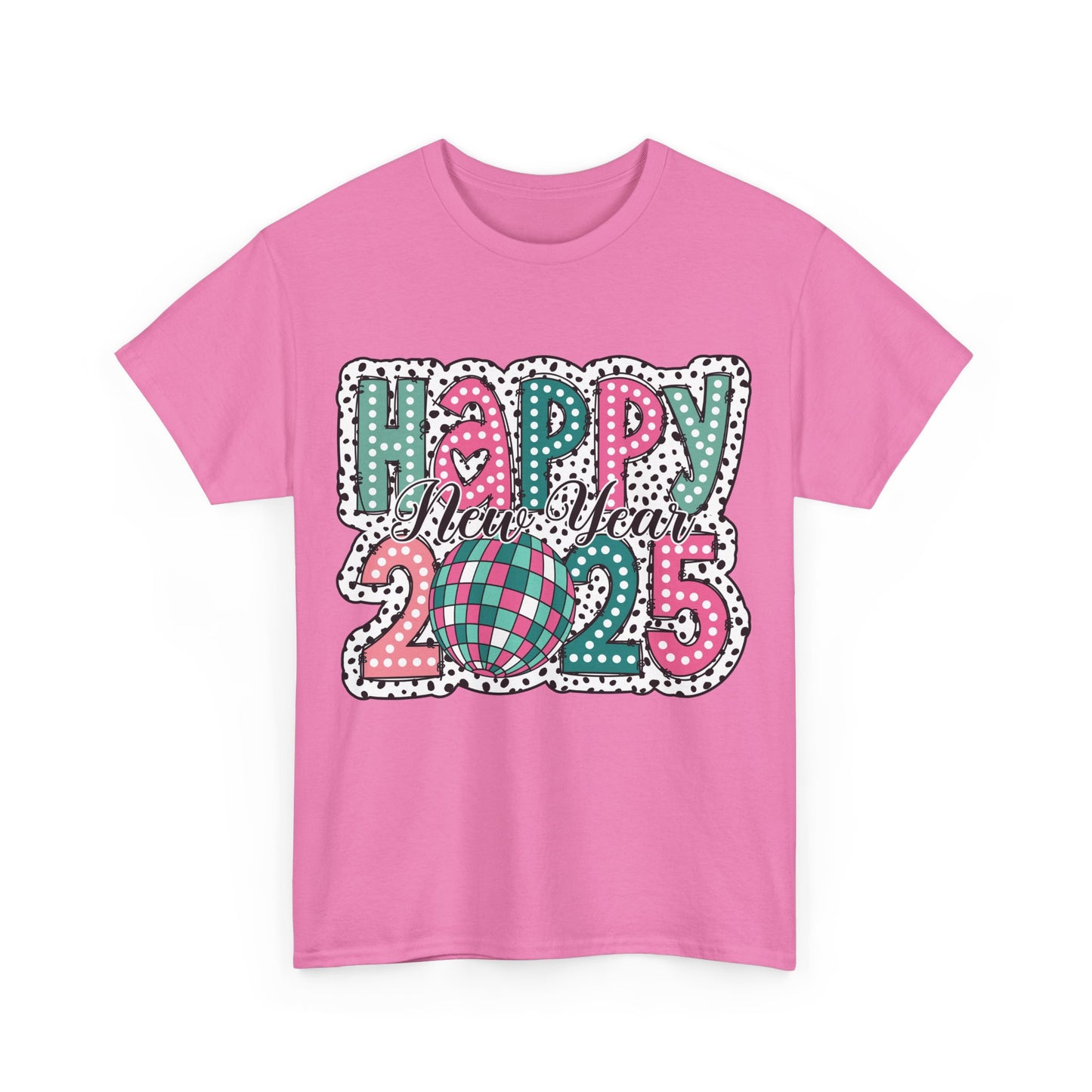 Happy New Year 2025 Unisex Heavy Cotton Tee - Celebrate in Style!