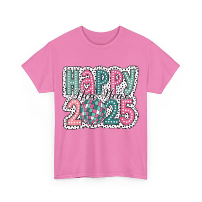 Happy New Year 2025 Unisex Heavy Cotton Tee - Celebrate in Style!