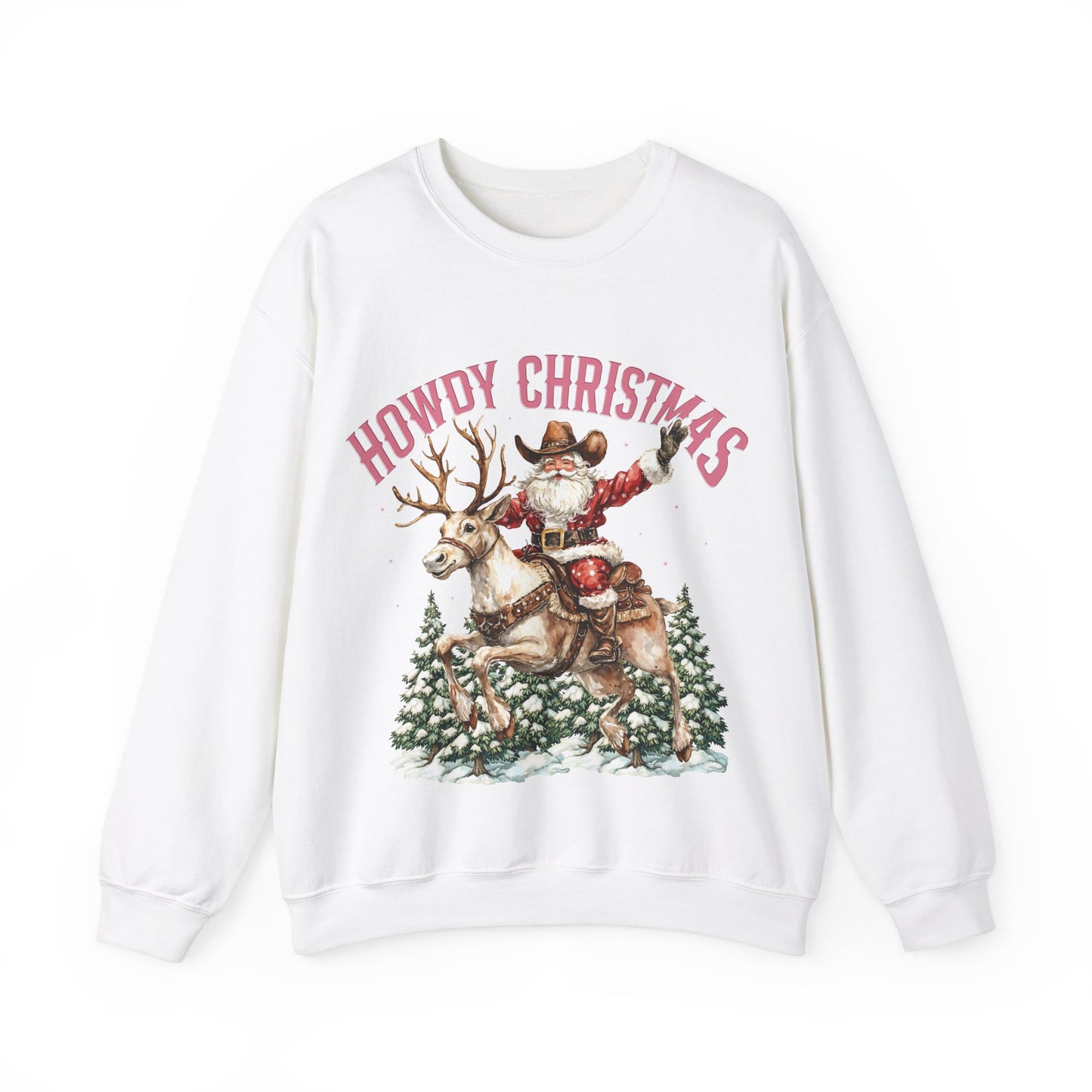 Howdy Christmas Unisex Crewneck Sweatshirt