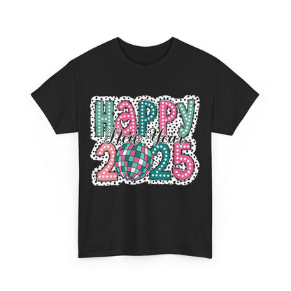 Happy New Year 2025 Unisex Heavy Cotton Tee - Celebrate in Style!