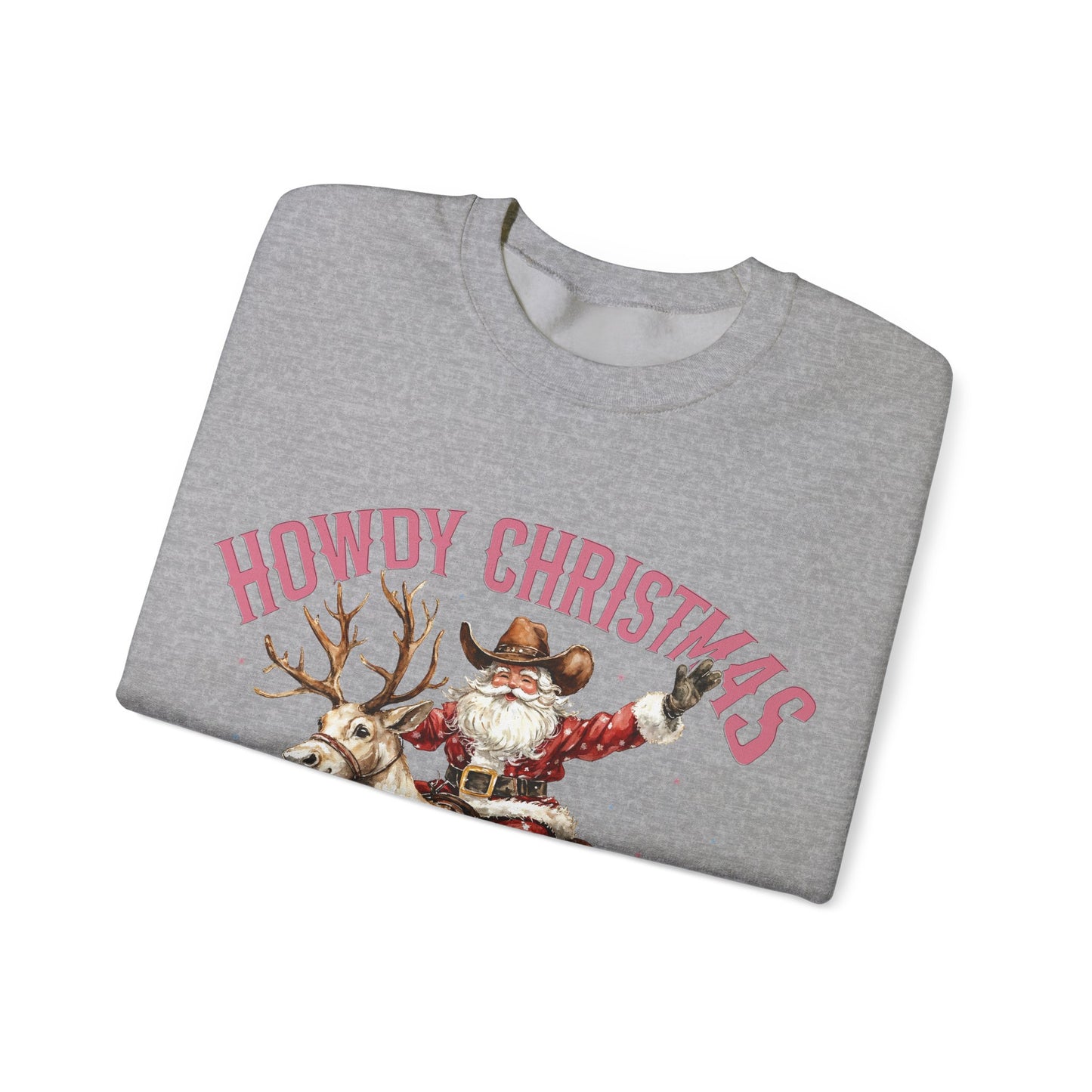 Howdy Christmas Unisex Crewneck Sweatshirt