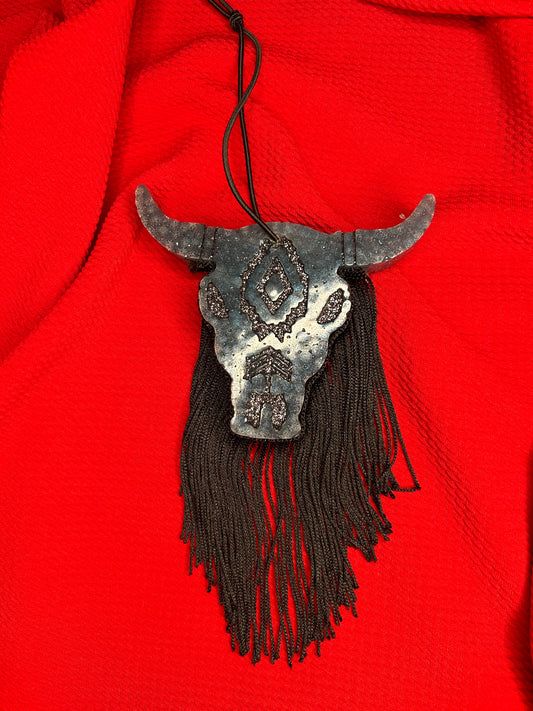 Aztec Bull with Fringe~Fierce