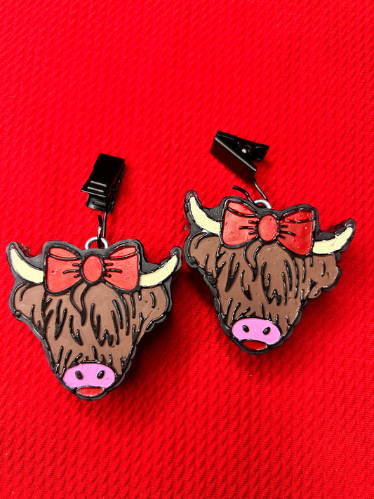 Highland Cow~Leather & Lace