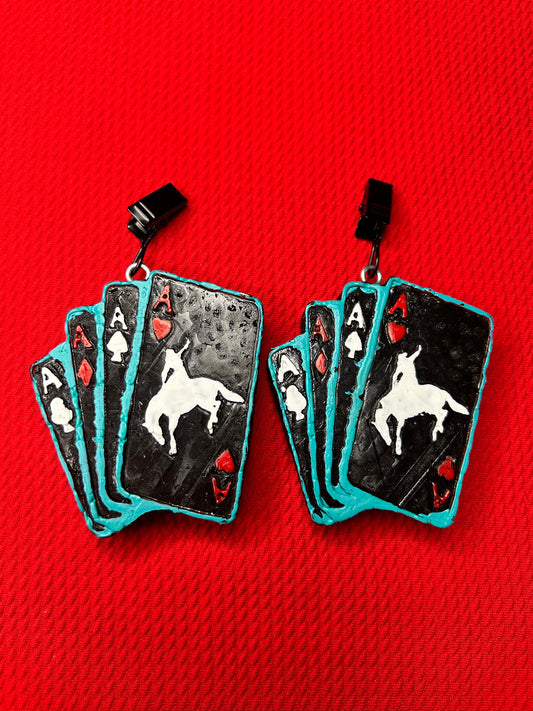 Bronco Cards~Leather & Lace