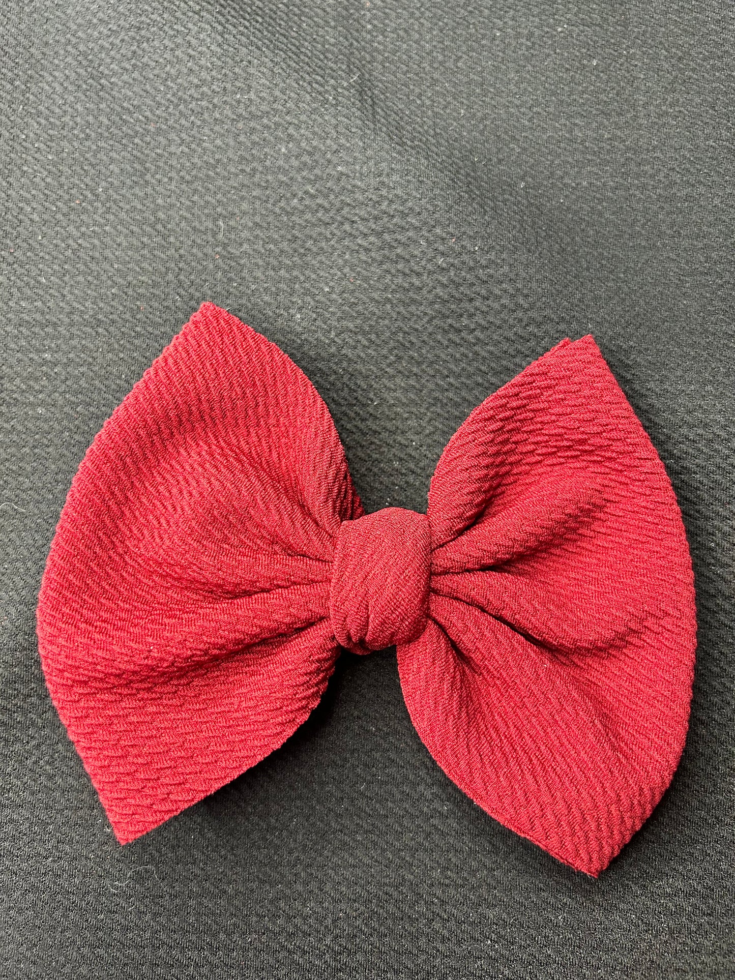 6” Maroon Hair Bow