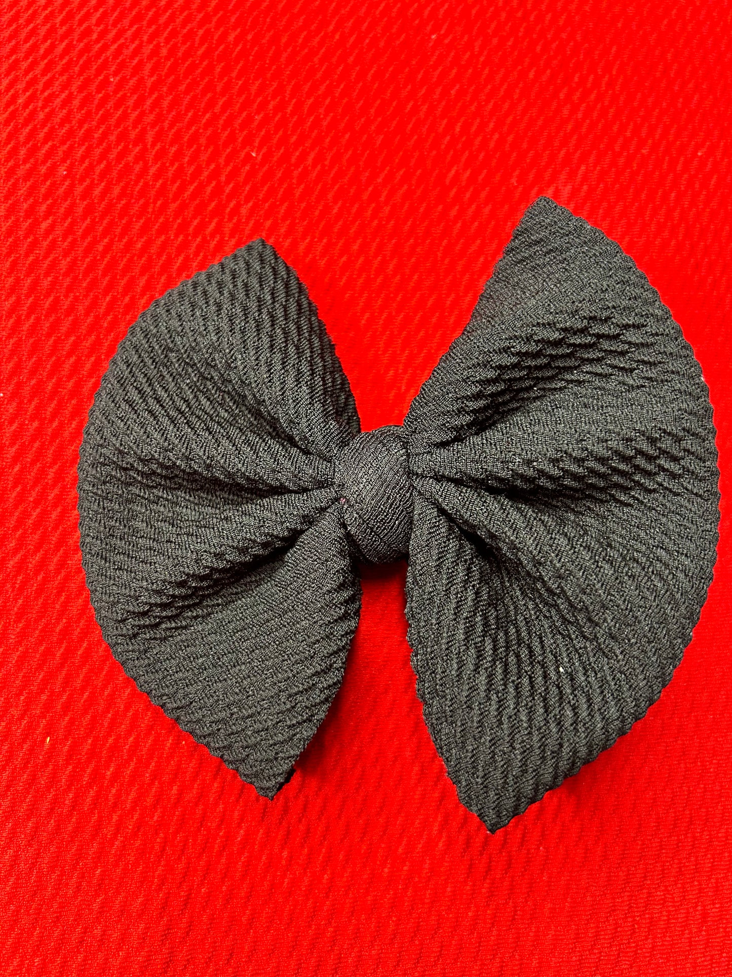 4” Black Hair Bow