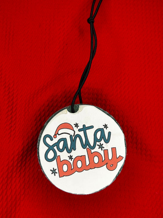 2.5” Cardstock Santa Baby~ Butt Naked